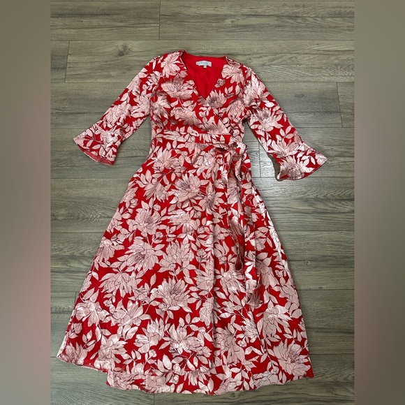 Hobbs London size 8 Hazel wrap dress - Picture 4 of 8